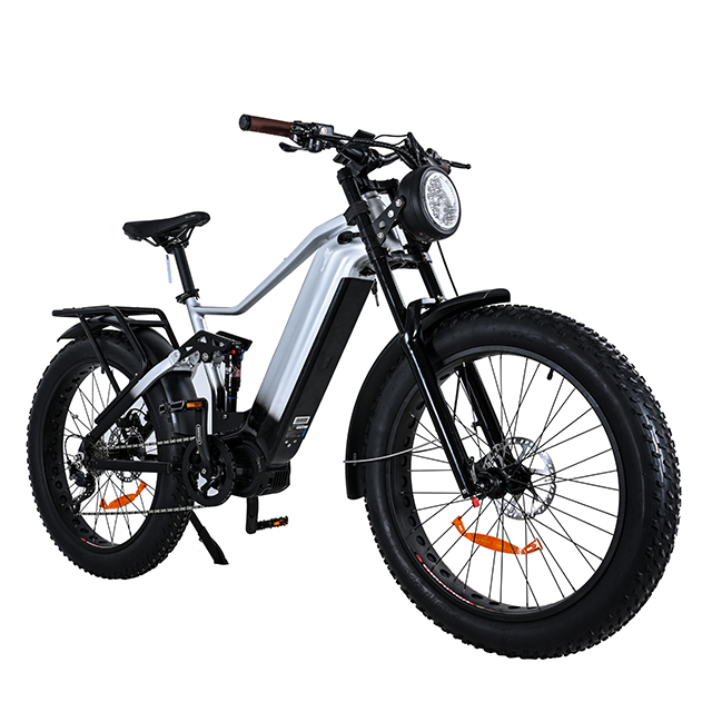 Full Suspension 1000W Power Retro Vintage E Bike Fat Tire Ebike 26*4.0 Fat Tire Electric Bike