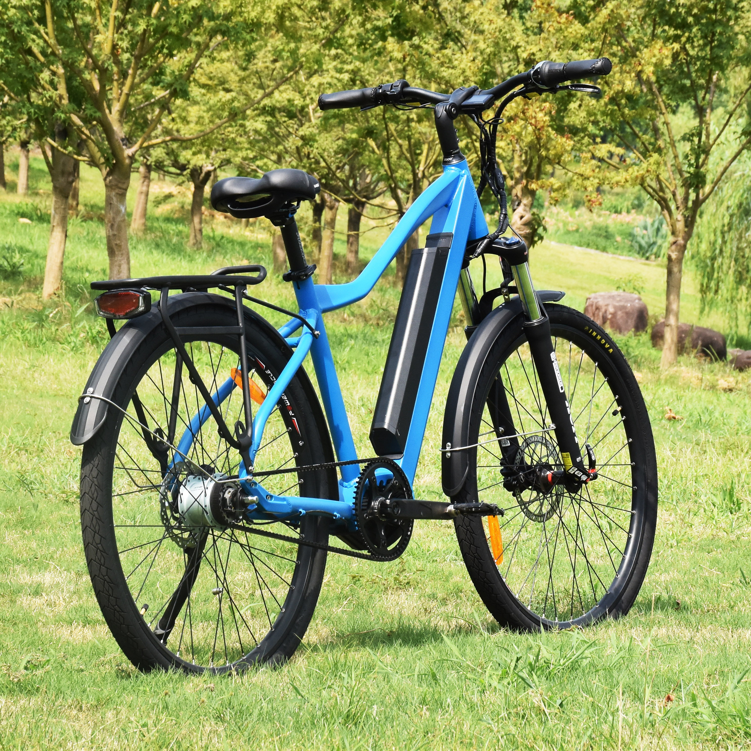 Belt Drive Electric City Bike with Shimano Inner Speed 250W City Bike for Daily Communte 