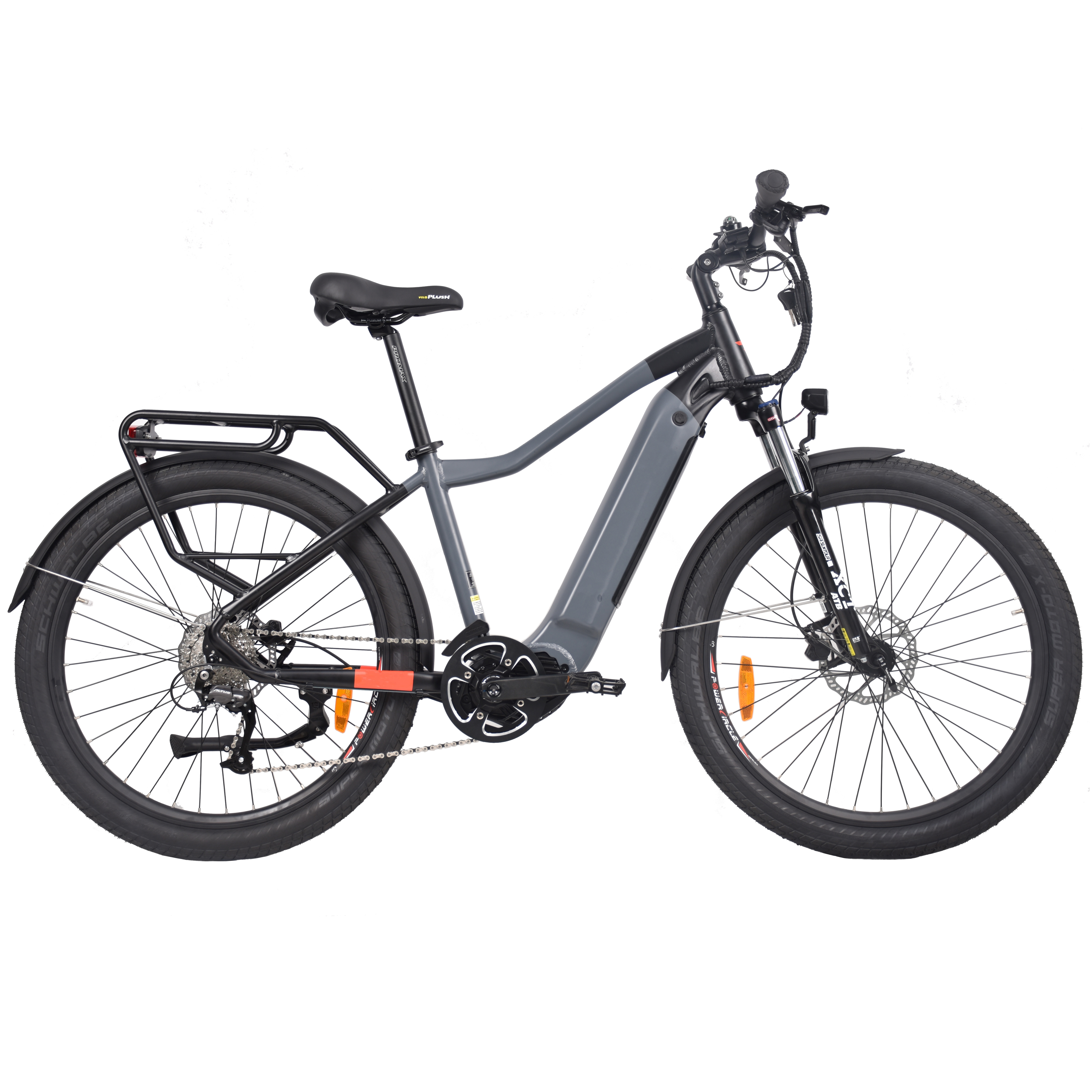 Electric Bike Factory 350W/500W Mid Motor City E Bike 27.5'' 10/15Ah Battery Electric Urban Bicycle