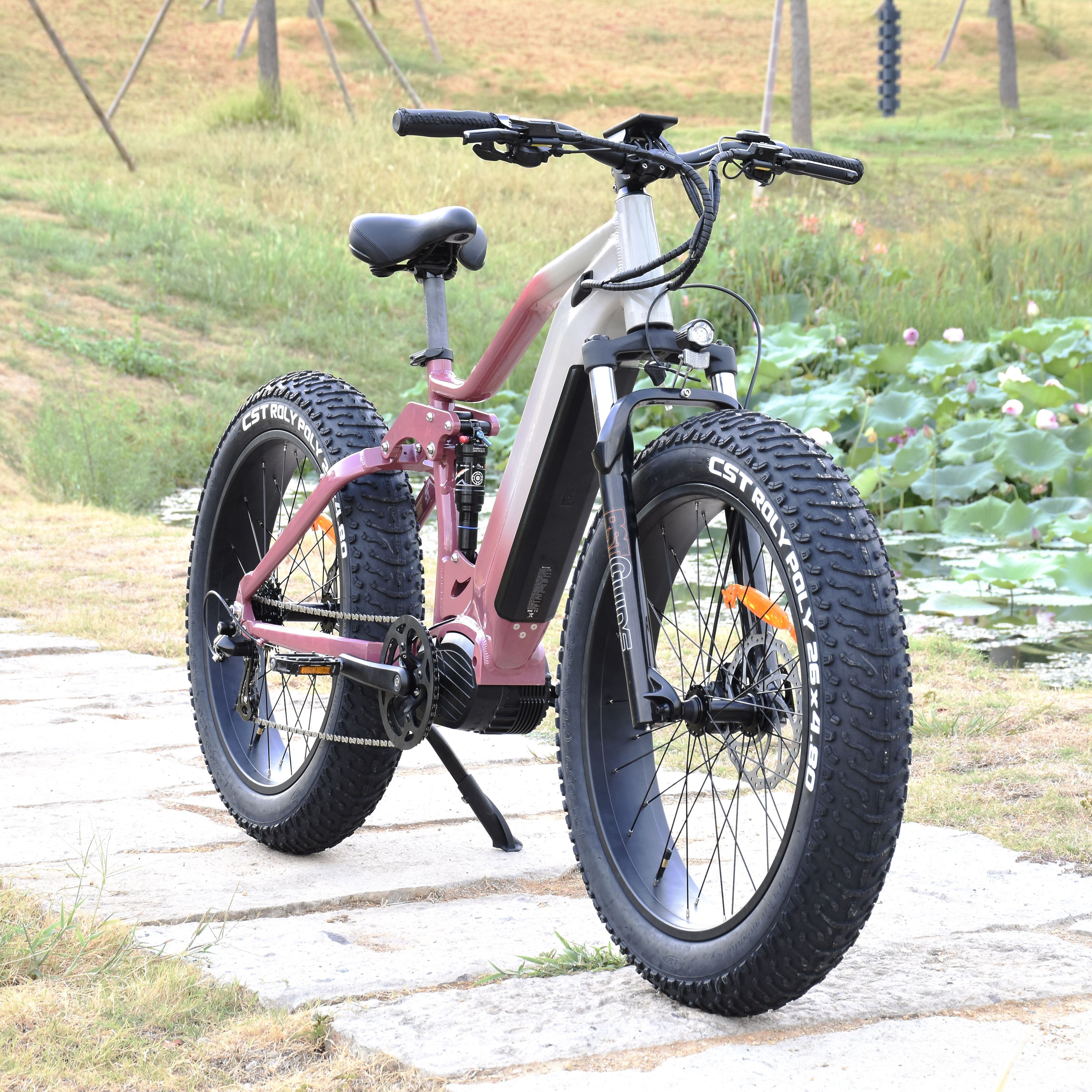1000W/1200W Truckrun Mid Motor Electric Bike Single/dual Battery Option Fat Tire Electric Bike