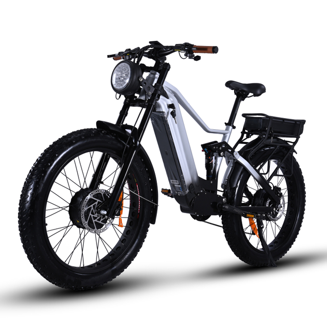 Powerful Dual Motor Dual Battery Electric Bike 52V 1000W+1000W Fat Tire Model for Sell