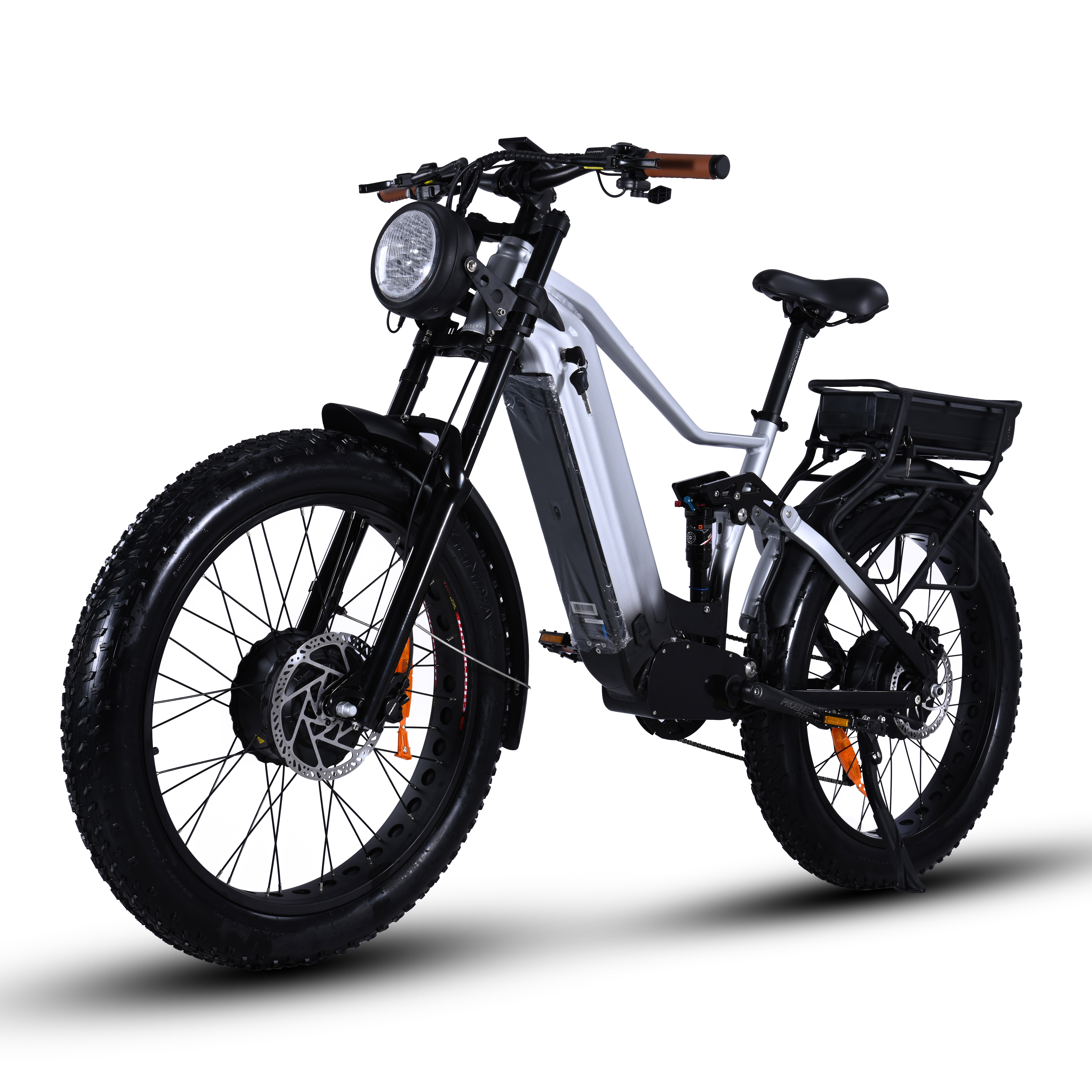 Powerful Dual Motor Dual Battery Electric Bike 52V 1000W+1000W Fat Tire Model for Sell
