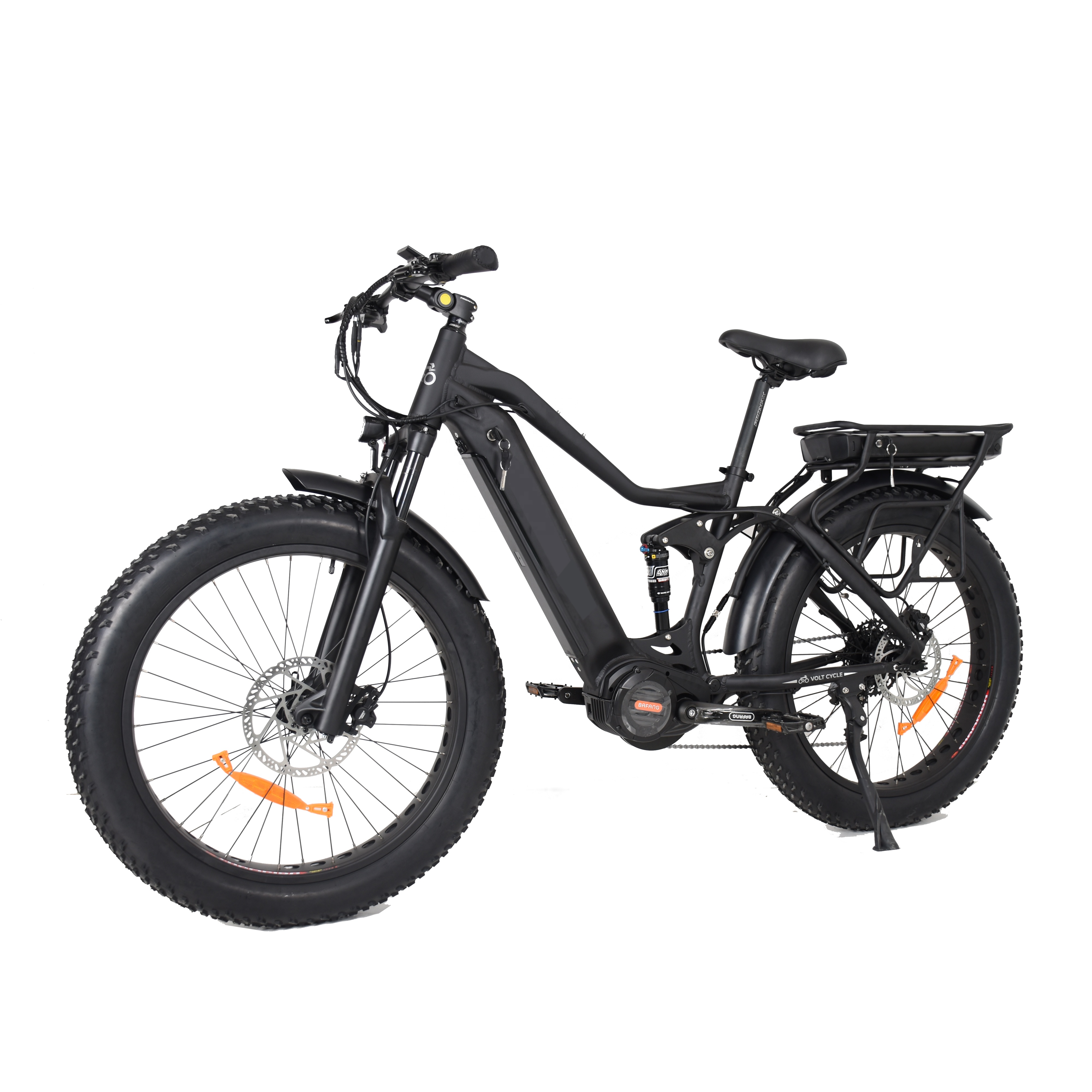 Dual Battery Fat Tire Bike with Longer Range Hunting Bike Full Suspension Electric Bike 