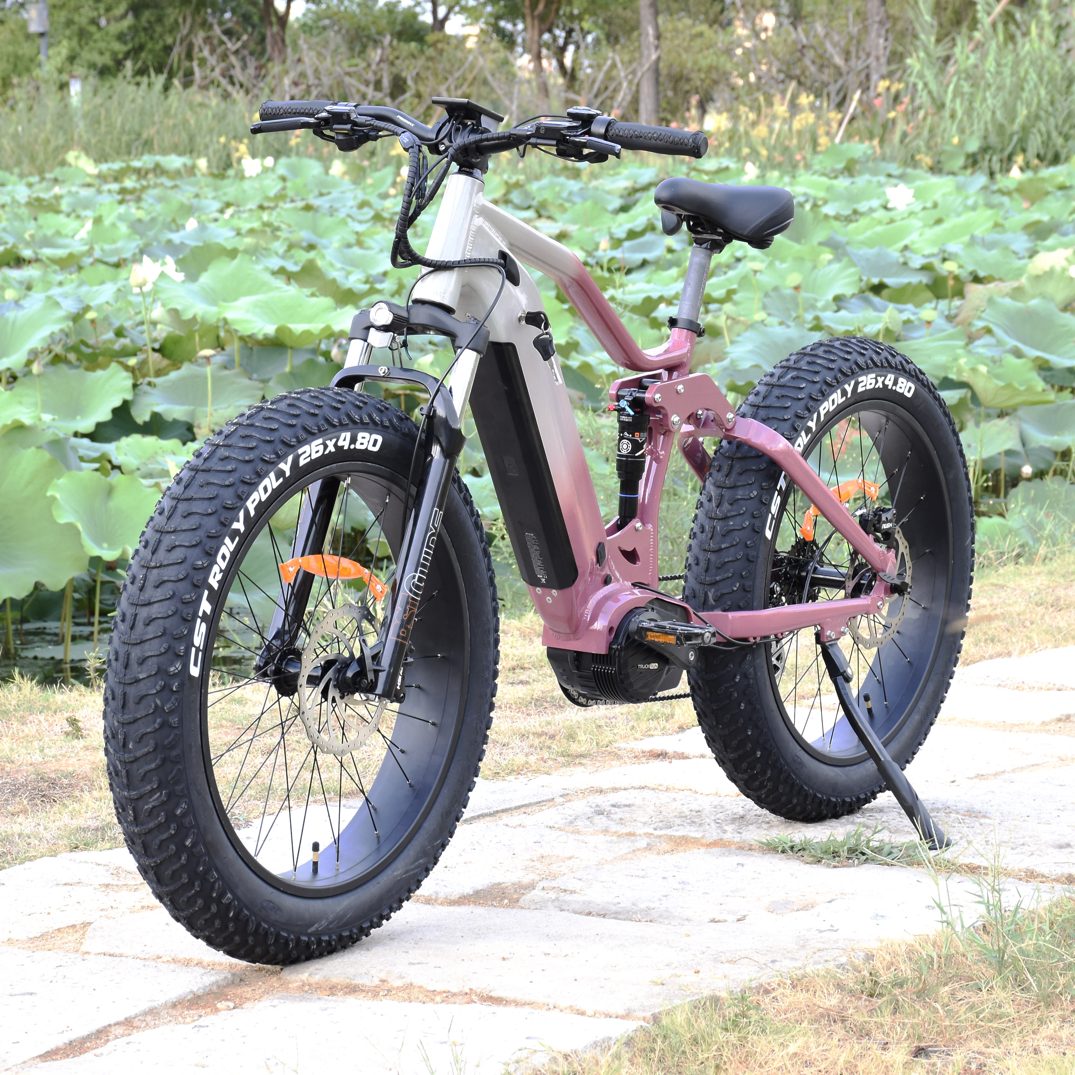 1000W/1200W Truckrun Mid Motor Electric Bike Single/dual Battery Option Fat Tire Electric Bike