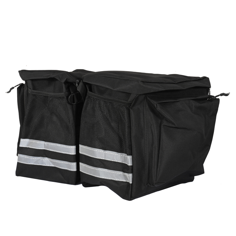 Rear Bag for Rear Rack Big Loading Capacity Canvas Bag with Waterproof Function