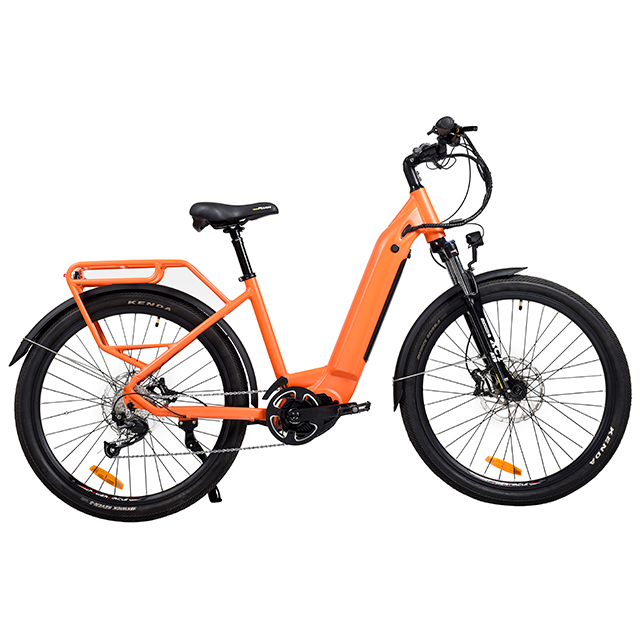 Electric Bike Factory 350W/500W Mid Motor City E Bike 27.5'' 10/15Ah Battery Electric Urban Bicycle