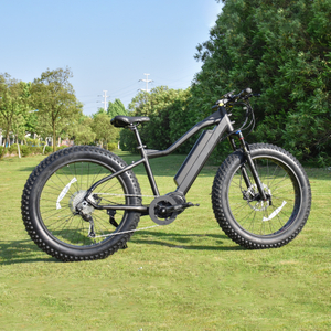 26" Inch Fat Tire Bike Hard Tail Hunting Electric Bicycle M620 Bafang MotorMid Motor Bike