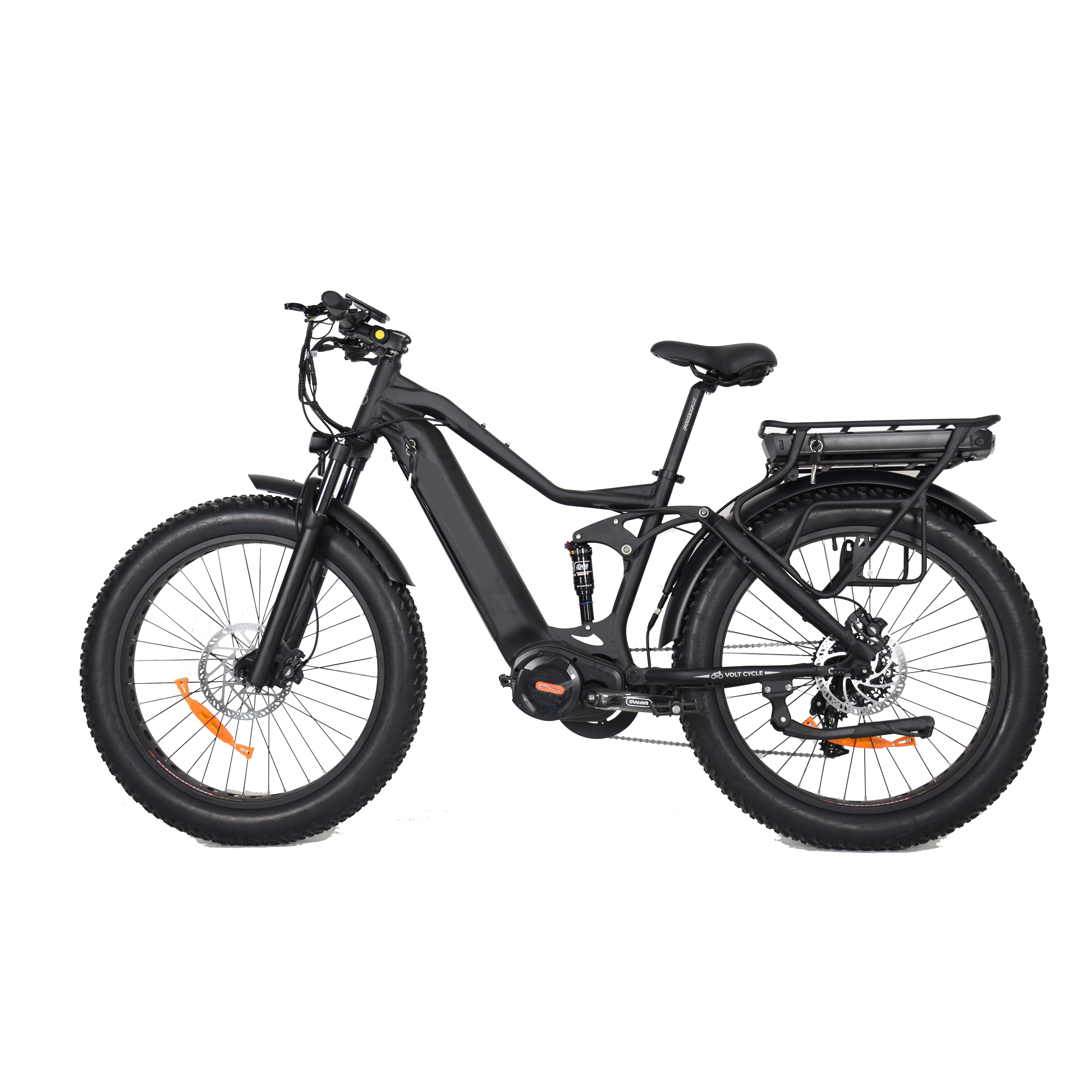 Dual Battery Fat Tire Bike with Longer Range Hunting Bike Full Suspension Electric Bike 