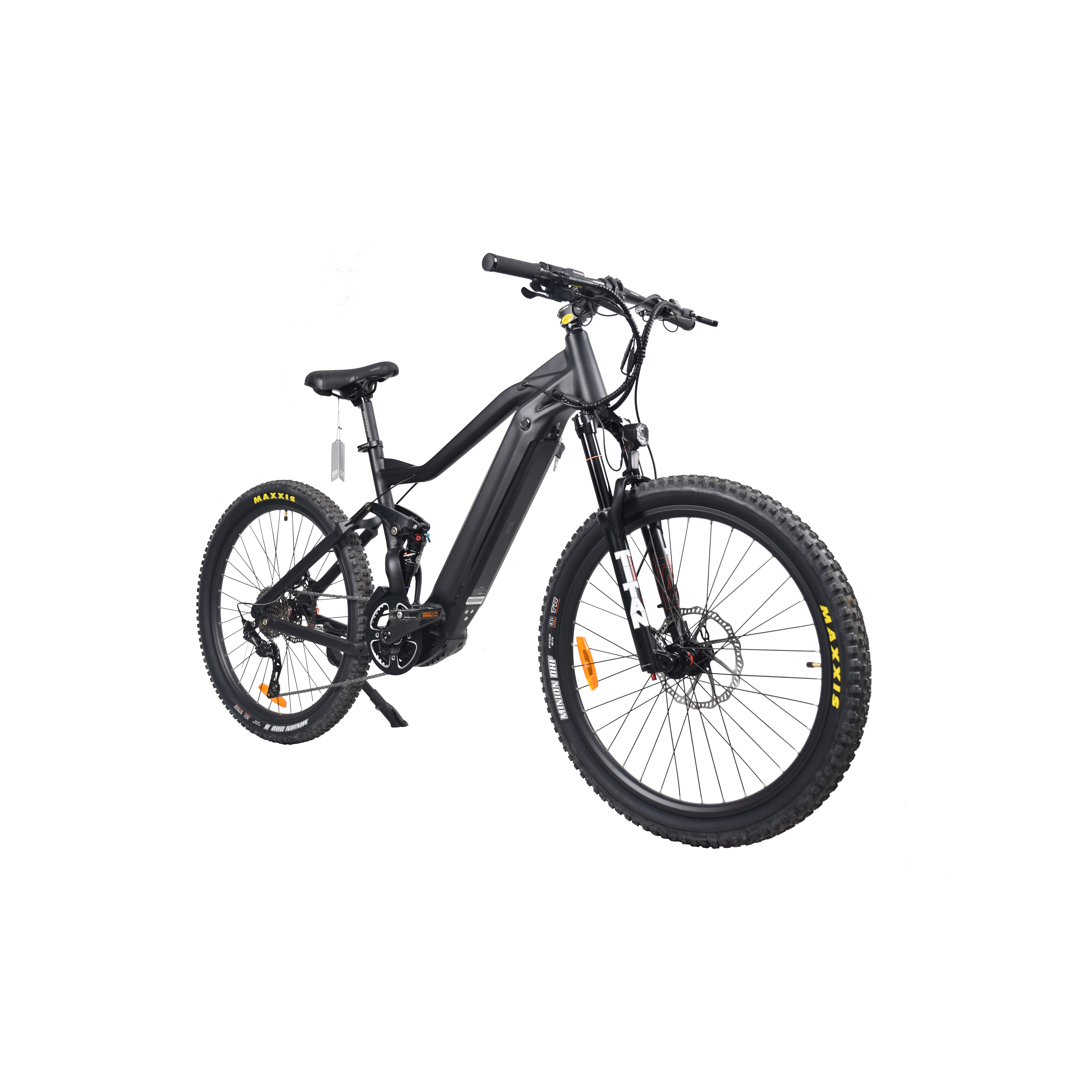 500W Mid Drive Motor Mountain Electric Bike Full Suspension Design MTB