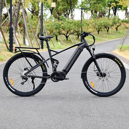 Full Suspension 1000W Power Mountain E Bike Ebike with Thinner Tire