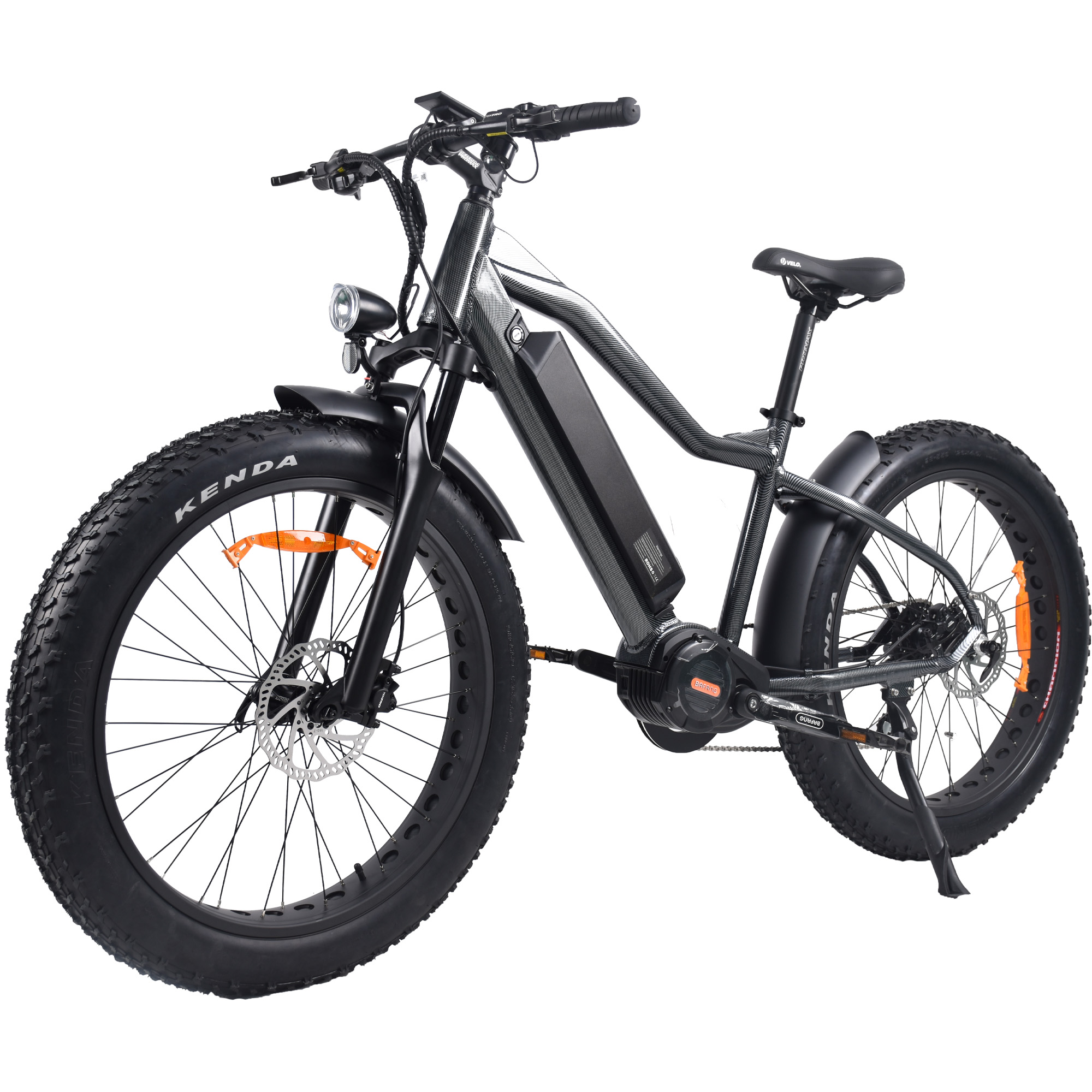 26" Inch Fat Tire Bike Hard Tail Hunting Electric Bicycle M620 Bafang MotorMid Motor Bike