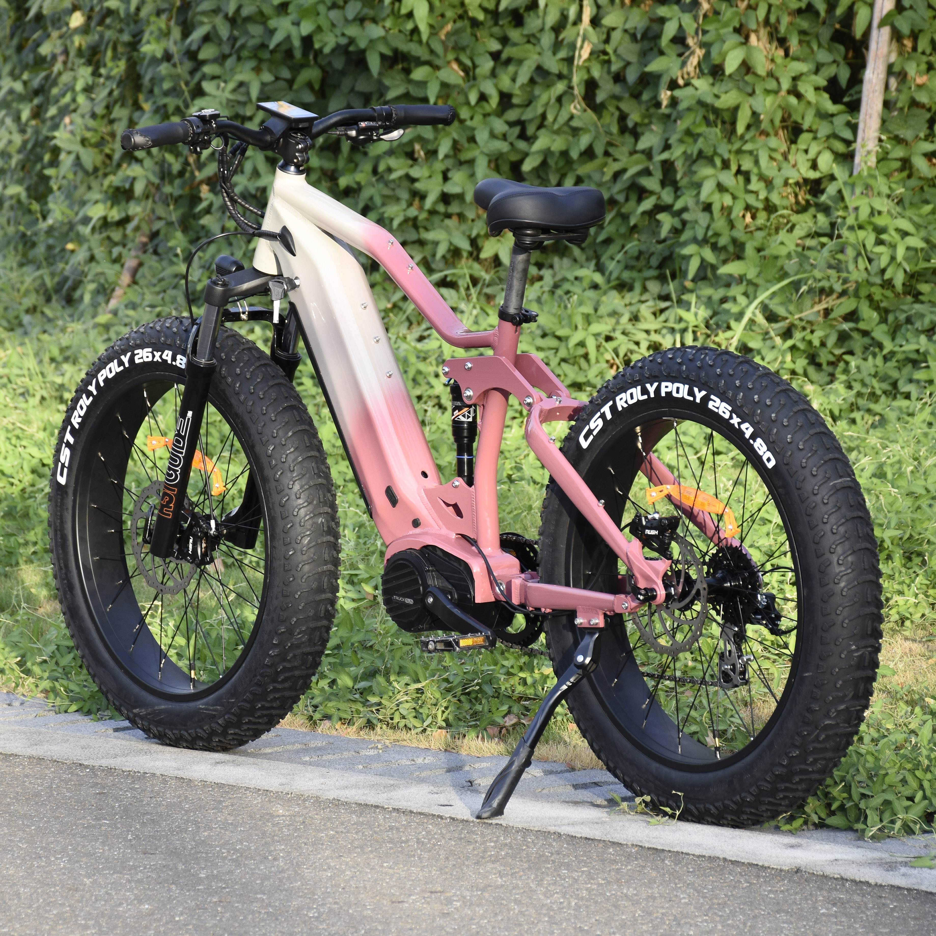 1000W/1200W Truckrun Mid Motor Electric Bike Single/dual Battery Option Fat Tire Electric Bike