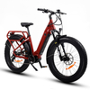 Step Through Bike Electric 26" Inch Fat Tyre Bike Bafang 500W Mid Motor Electric Bike 