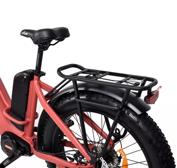 Image of an e-bike battery, highlighting its design and components, demonstrating the process of resetting or maintaining battery performance for optimal use.