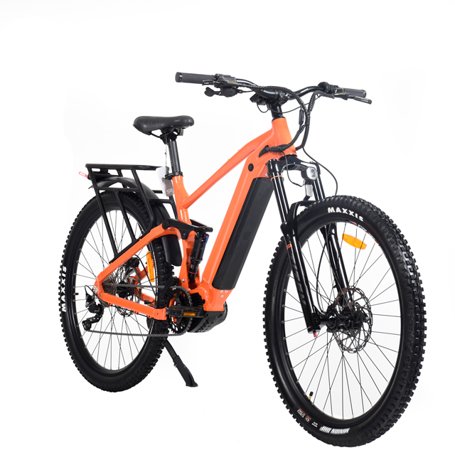 250W Full Suspension Electric Bike Suitable for Dadily Commute Bafang Mid Drive Motor Bike